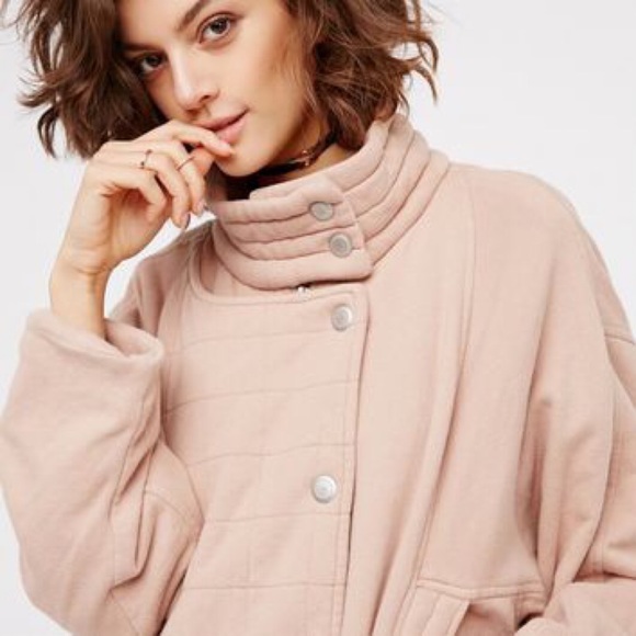 ❌SOLD❌Free People Oversized Knit Quilted Jacket - Picture 4 of 7